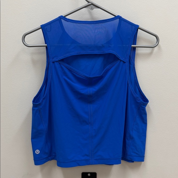 Lululemon Sculpt Tank Top *Cropped in Symphony Blue Sz 8! - Picture 7 of 9